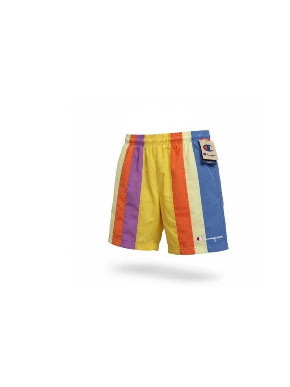 Champion Men's Nylon Shorts Yellow Multicolor Size M NEW WITH TAGS!